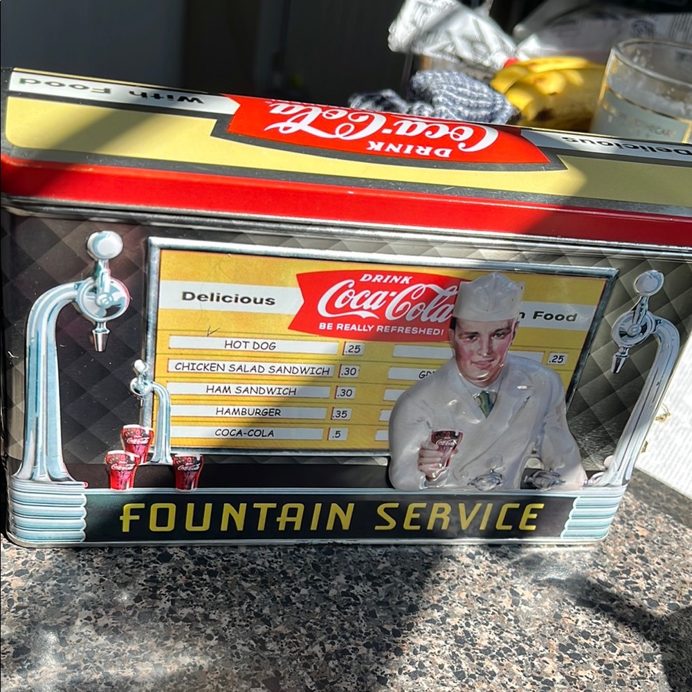 Coca-Cola Fountain Service Tin Box